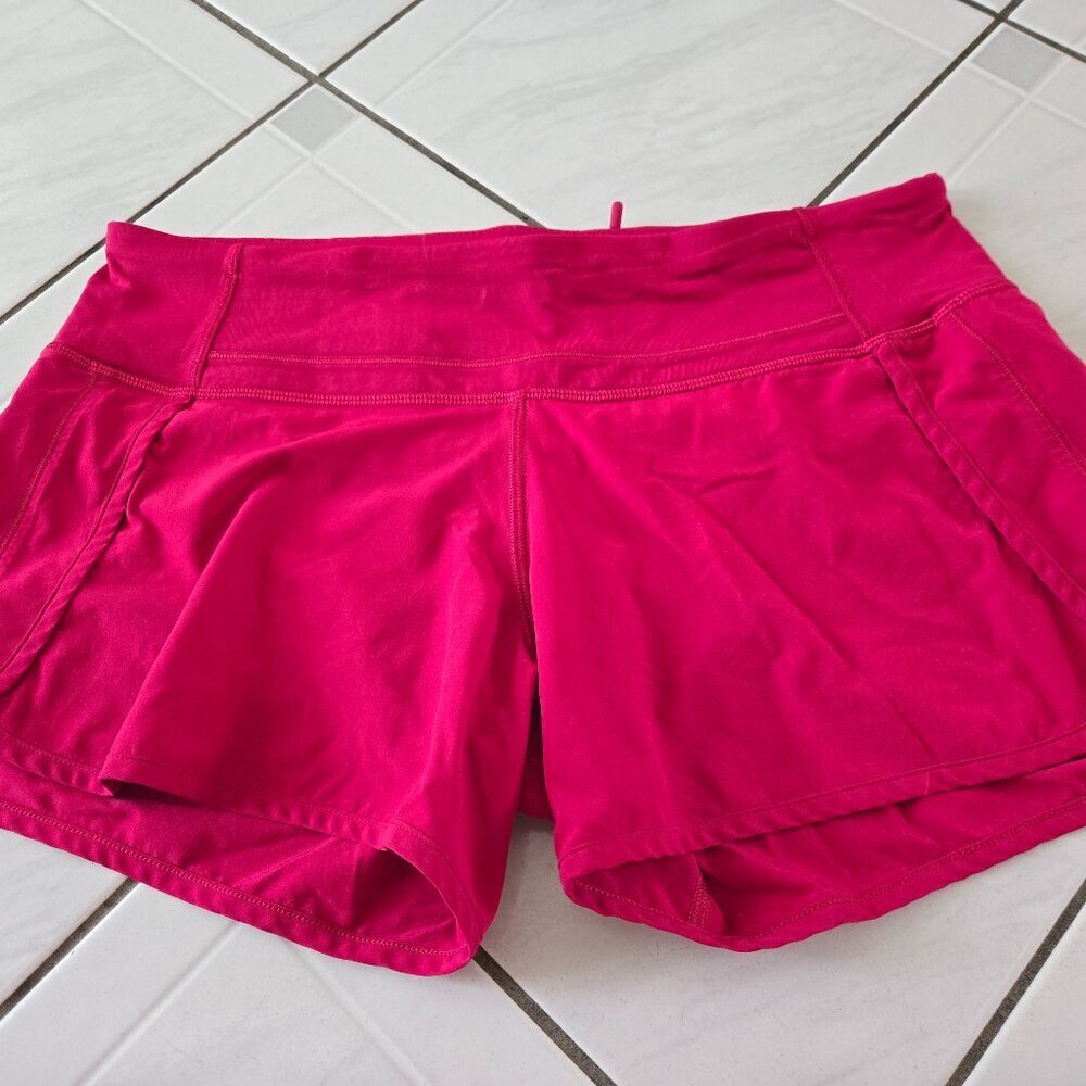 Lululemon Run Times Shorts Ruby Red 6